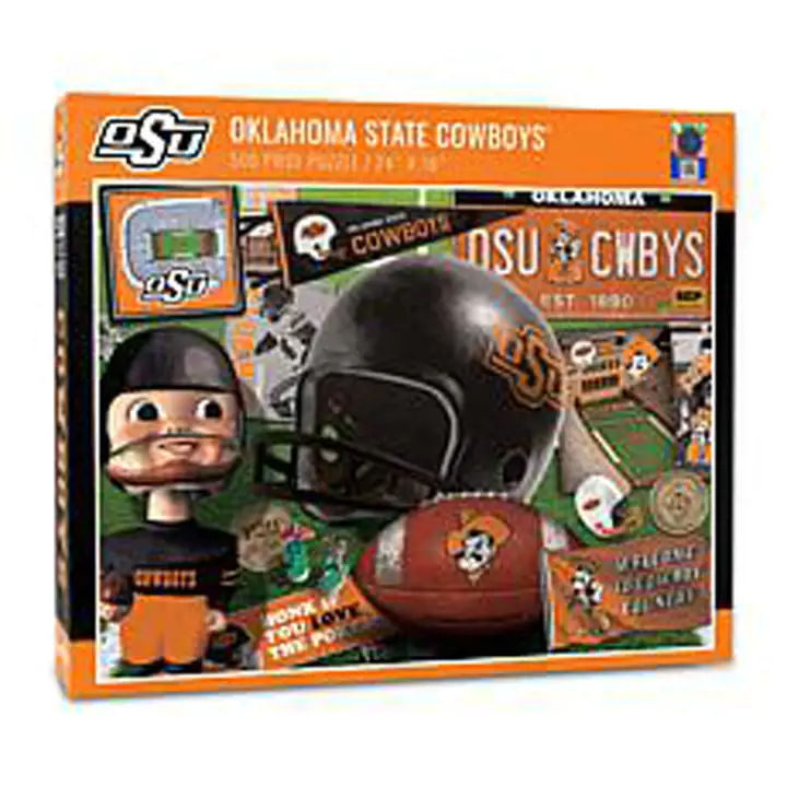 Puzzle équipe des Cowboys de l'Oklahoma State - Série rétro