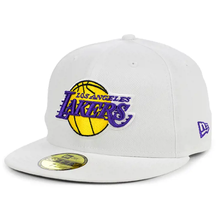 LOS ANGELES LAKERS NBA SANDED WHITE 59FIFTY blc