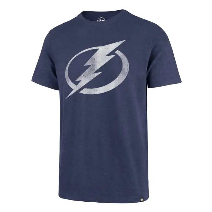 T-shirt bleu Tampa Bay Lightning NHL 47 Scrum