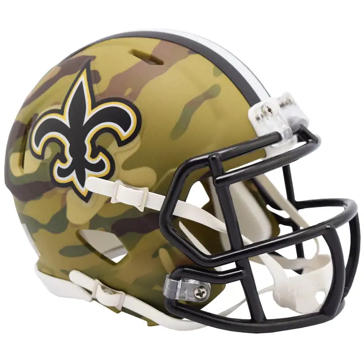 Mini-casque alternatif camouflage des Saints de la Nouvelle-Orléans