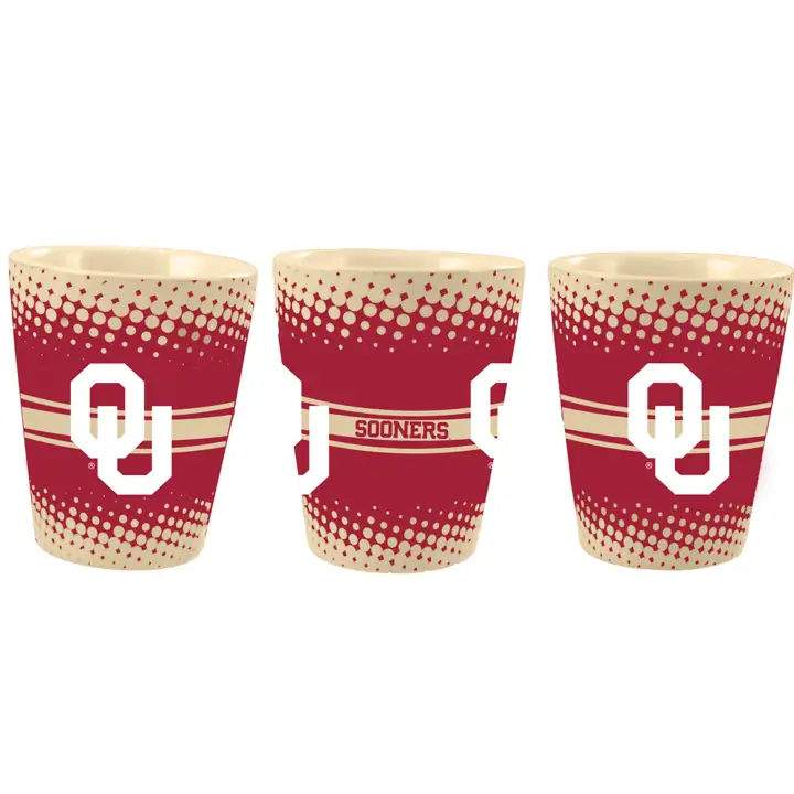 Verre CERAMIQUE de collection Oklahoma Sooners 2oz