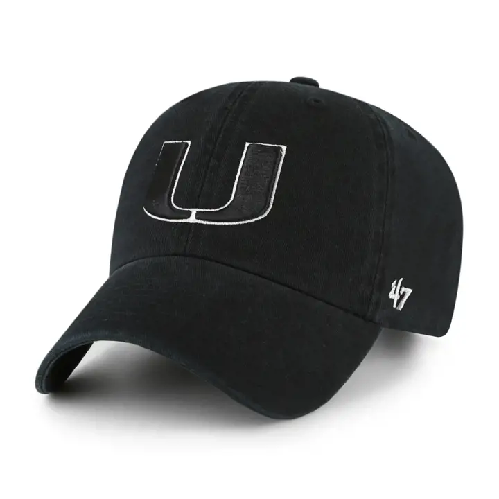 Miami Hurricanes NCAA BW Clean Up NOIR