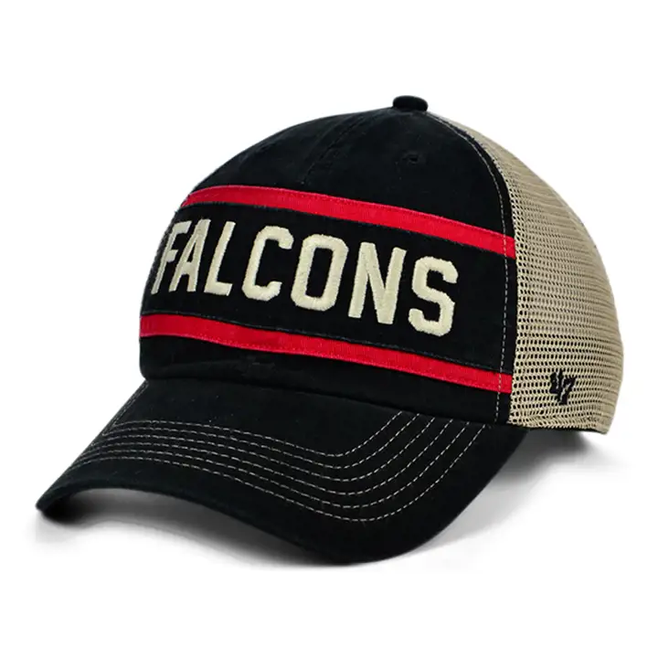 Casquette souple Atlanta Falcons NFL Juncture '47 Clean Up noire/grise pierre