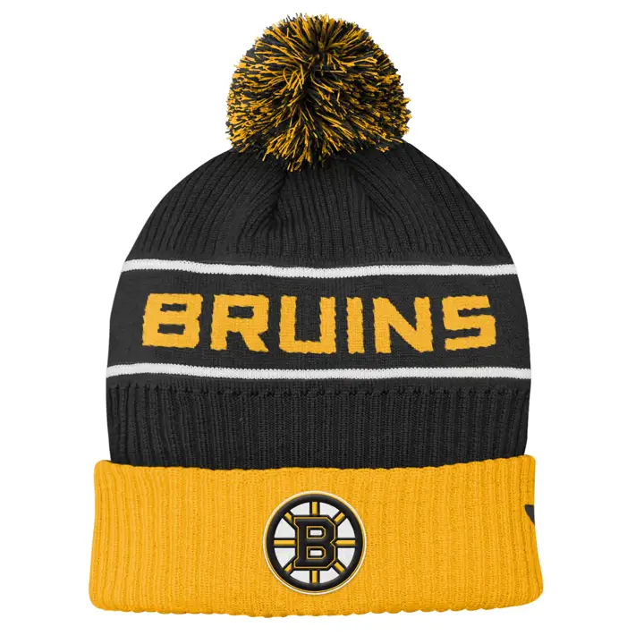 Boston Bruins 20 LNH JNE Tricot à pompon Rinkside noir