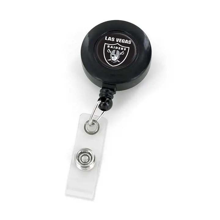 Enrouleur de badge Las Vegas Raiders noir/gris/blanc