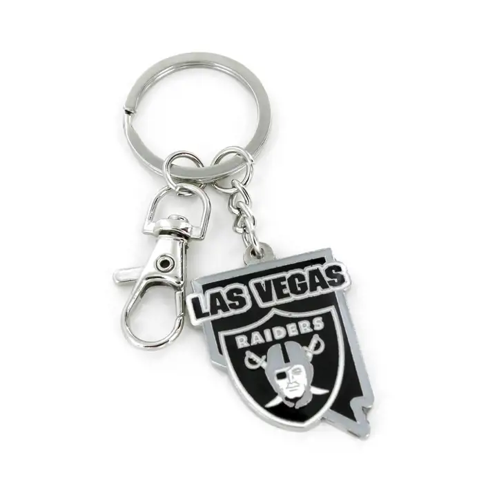 Porte-clés épais Las Vegas Raiders State noir/gris/blanc