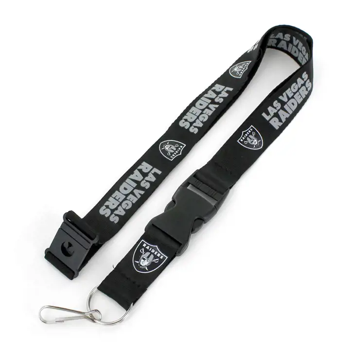 Lanière d'équipe Las Vegas Raiders Aminco noir/gris/blanc