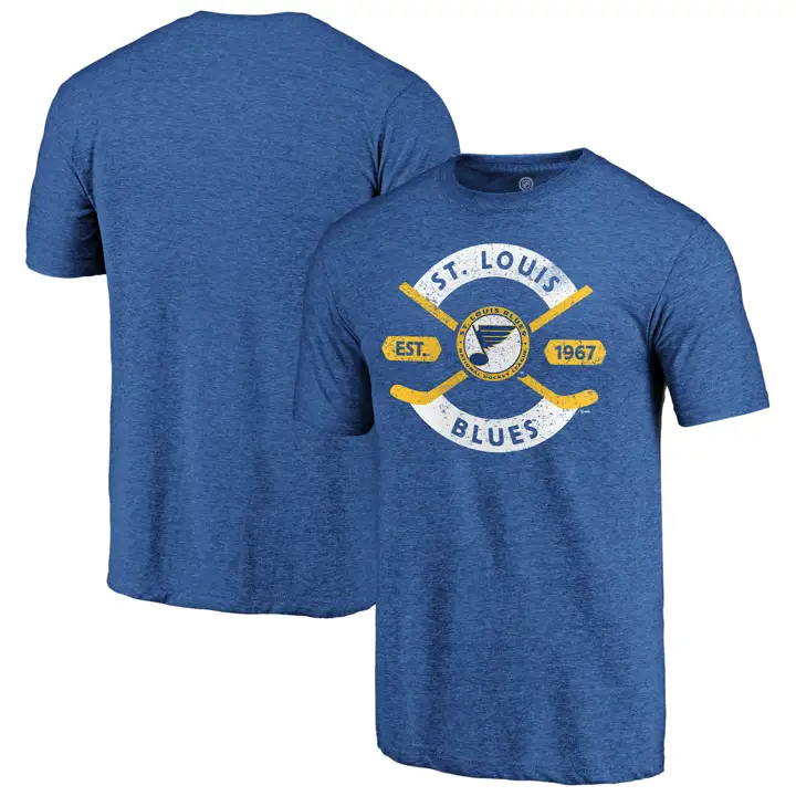 T-shirt plissé tri-matière St. Louis Blues LNH bleu