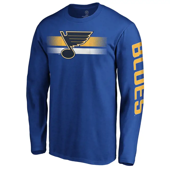 T-shirt manches longues St. Louis Blues LNH "Halftone" bleu