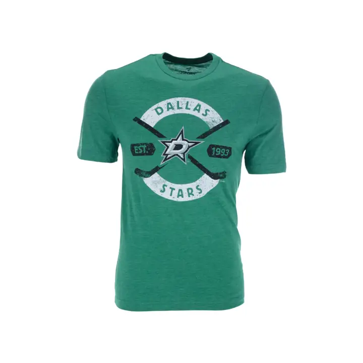 T-shirt Dallas Stars NHL Triblend Crease vert