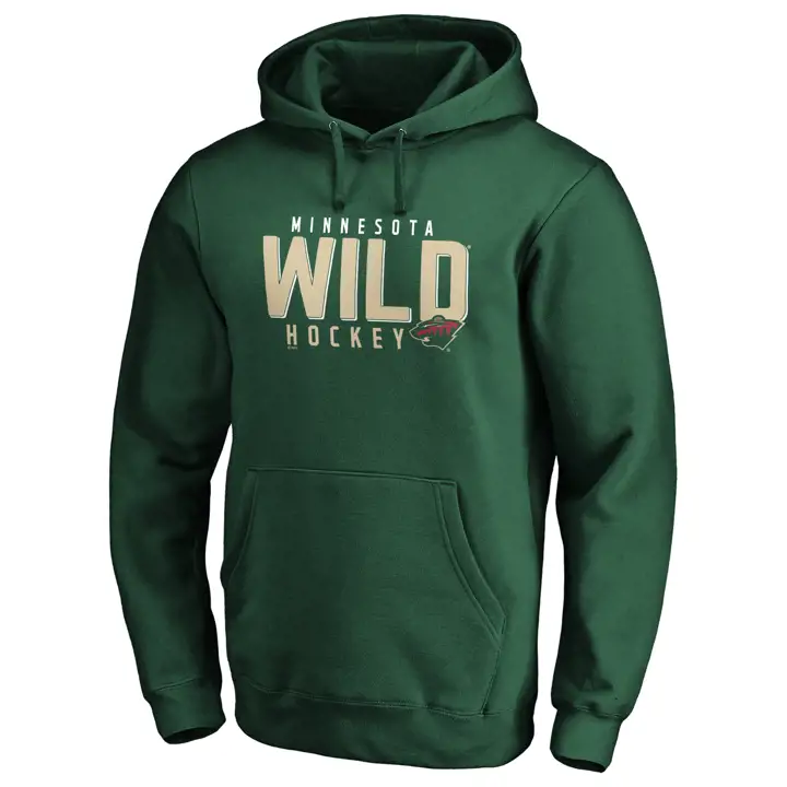 Chandail à capuchon Minnesota Wild NHL Empty Netter vert