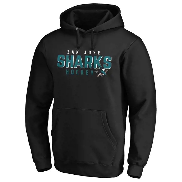 Chandail à capuchon filet vide des Sharks de San Jose (LNH) noir