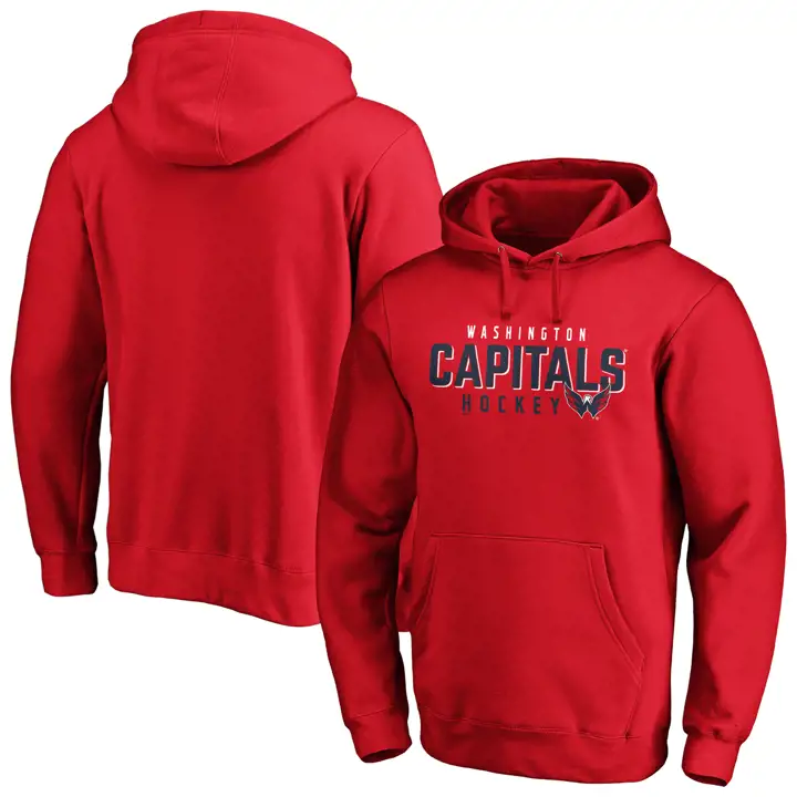 Washington Capitals LNH Chandail à capuchon filet désert rouge