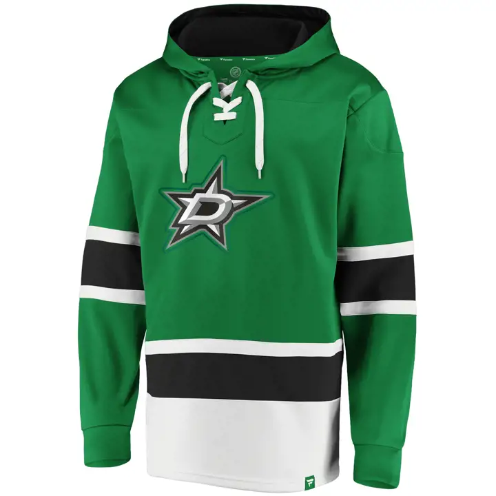 Chandail à capuchon à lacets LNH Dallas Stars vert/noir