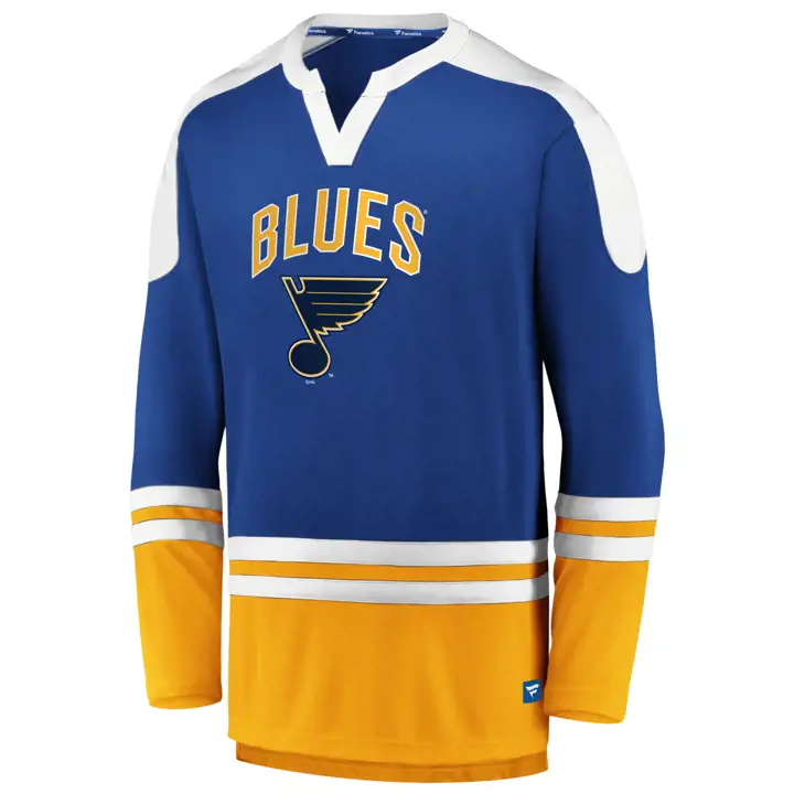 Haut col rond Slapshot St. Louis Blues LNH bleu/gris