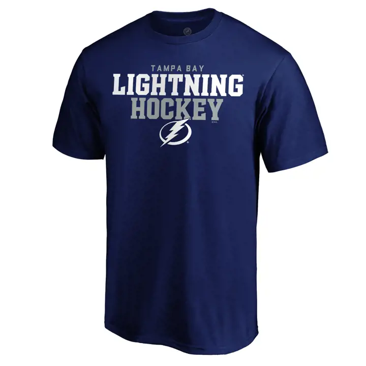 T-shirt superposé Tampa Bay Lightning LNH bleu foncé