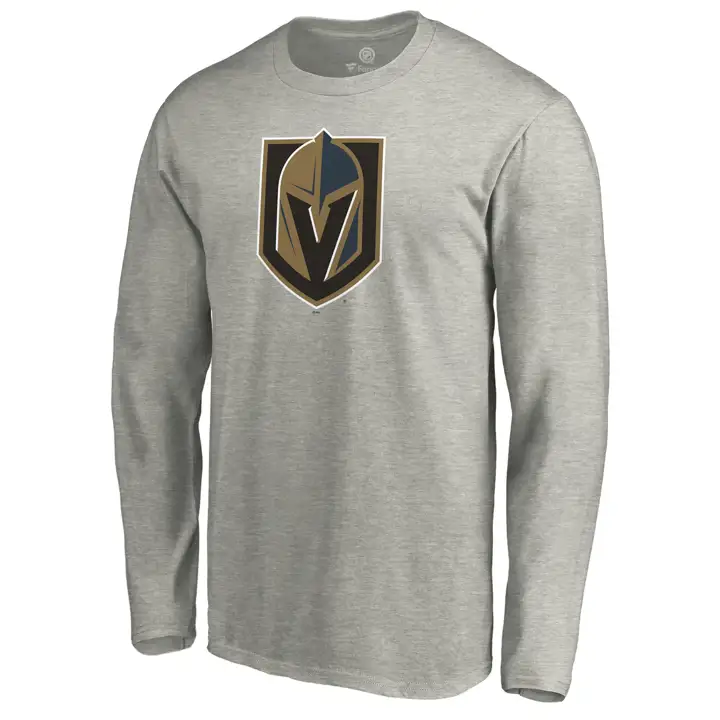 T-shirt à manches longues à logo principal des Golden Knights de Vegas (LNH) - Gris