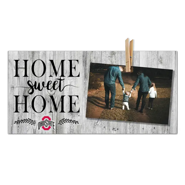 Cadre photo 15 x 30 cm Ohio State Buckeyes "Home Sweet Home"
