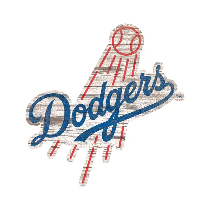 Découpe du logo des Los Angeles Dodgers de 24 po