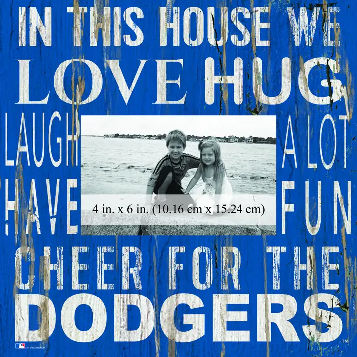 Los Angeles Dodgers 10x10 Dans cette maison cadres photo ast