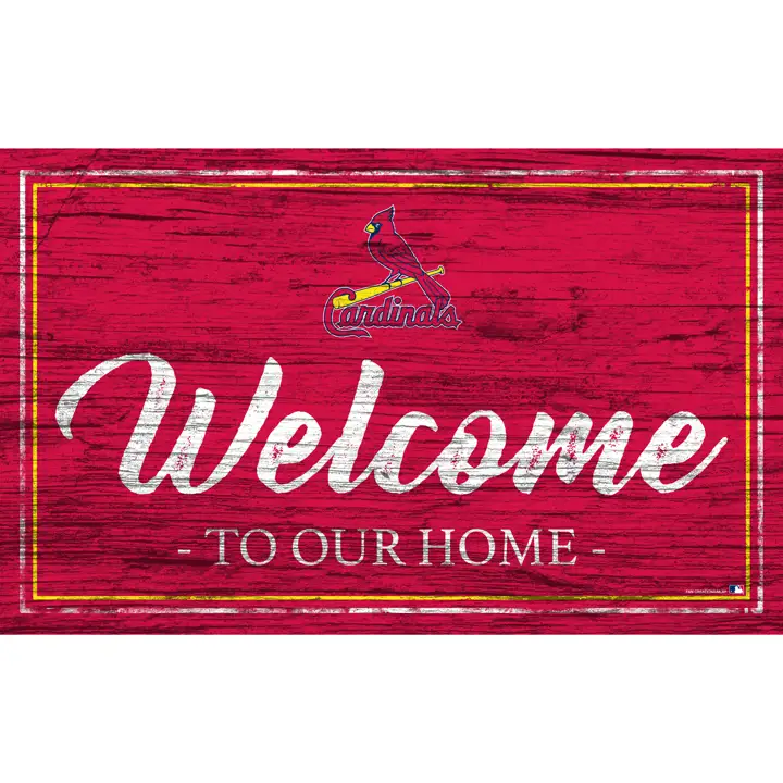 Panneau de bienvenue des St. Louis Cardinals, couleur de l'équipe