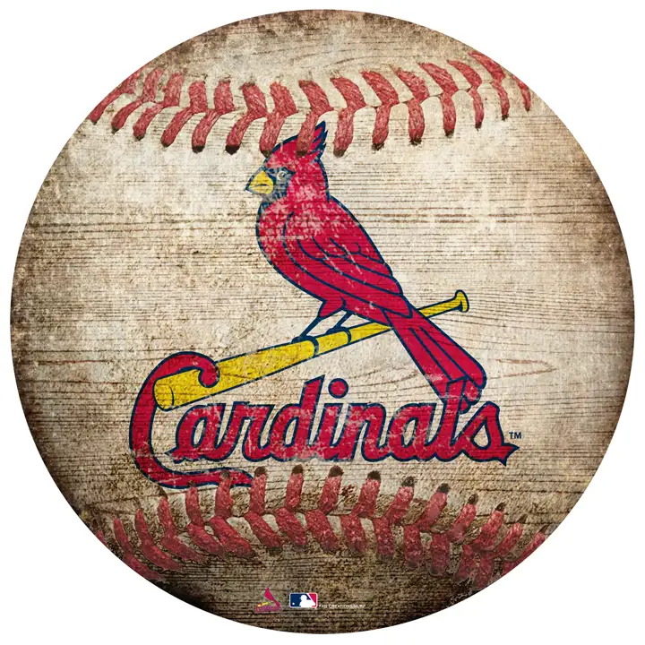 Panneau mural St. Louis Cardinals – Ballon en bois