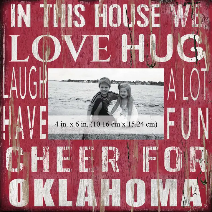 Cadres photo Oklahoma Sooners 10x10 "In this House"