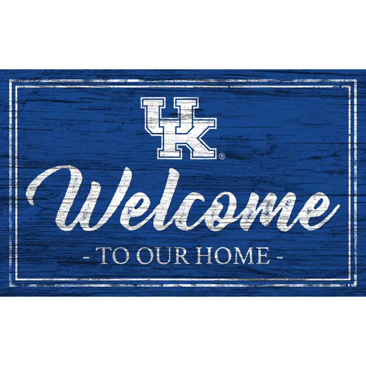 Enseigne de bienvenue Kentucky Wildcats Couleur de l'équipe ast