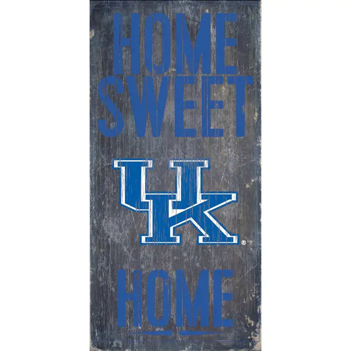 Panneau "Home Sweet Home" Kentucky Wildcats 6x12