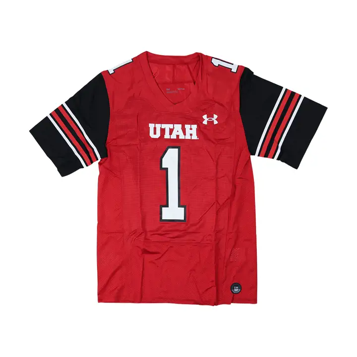 Maillot de football réplique NCAA des Utes de l'Utah rouge