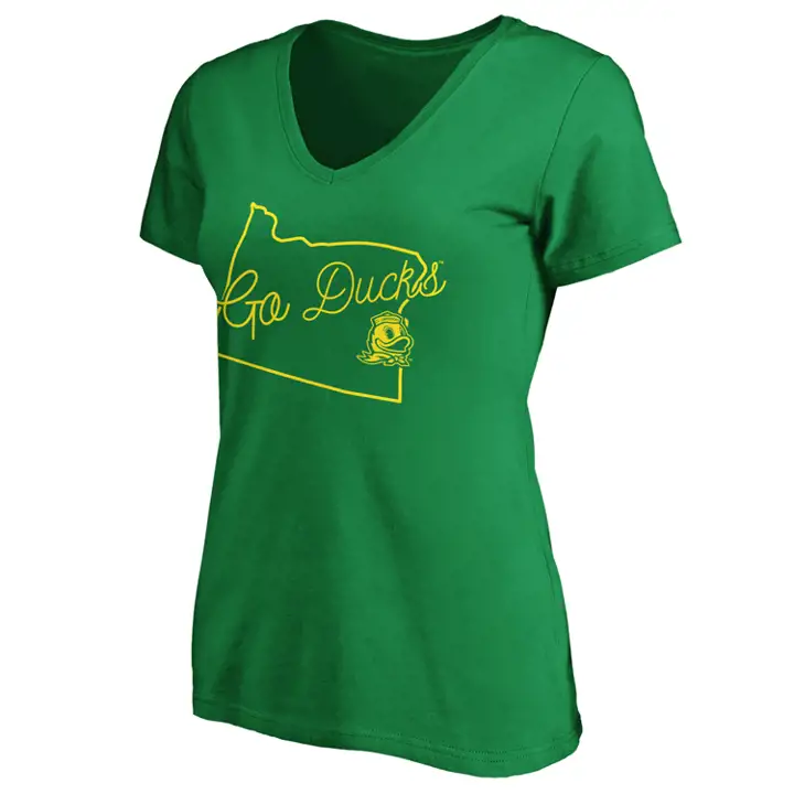 T-Shirt Oregon Ducks NCAA Femme 20 vert