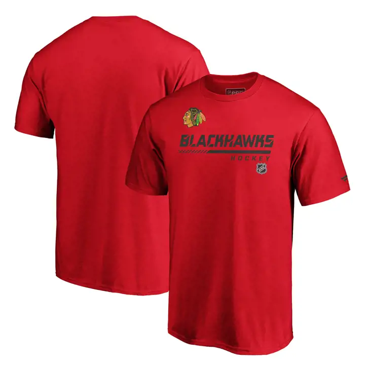T-shirt rouge Prime du vestiaire des Blackhawks de Chicago LNH