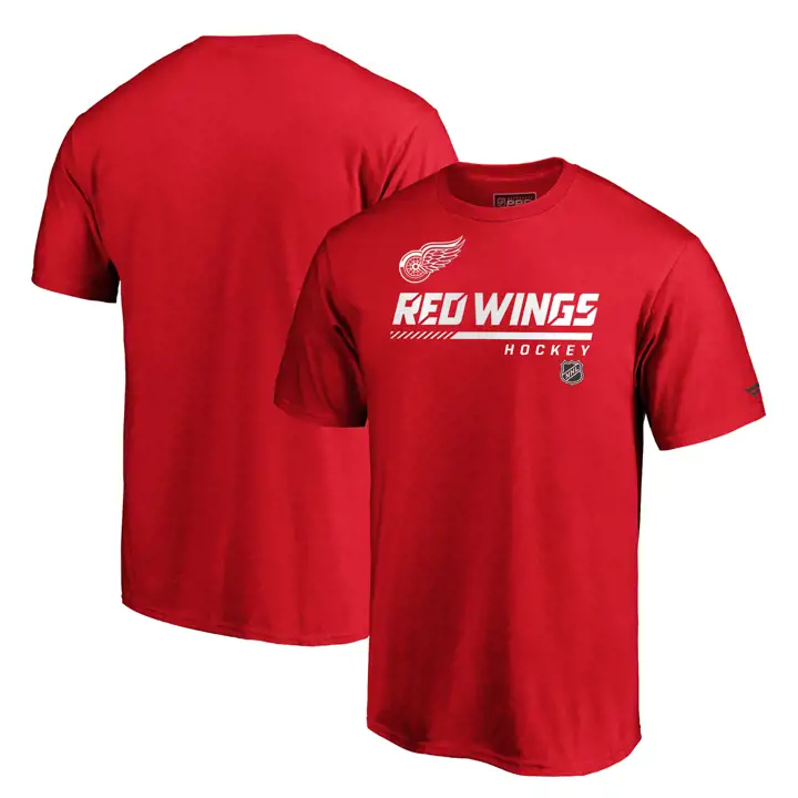 T-shirt Rouge Detroit Redwings LNH Locker Room