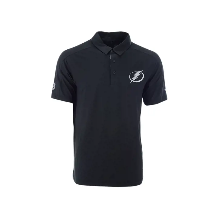 Tampa Bay Lightning NHL Polo de performance pour vestiaire Noir