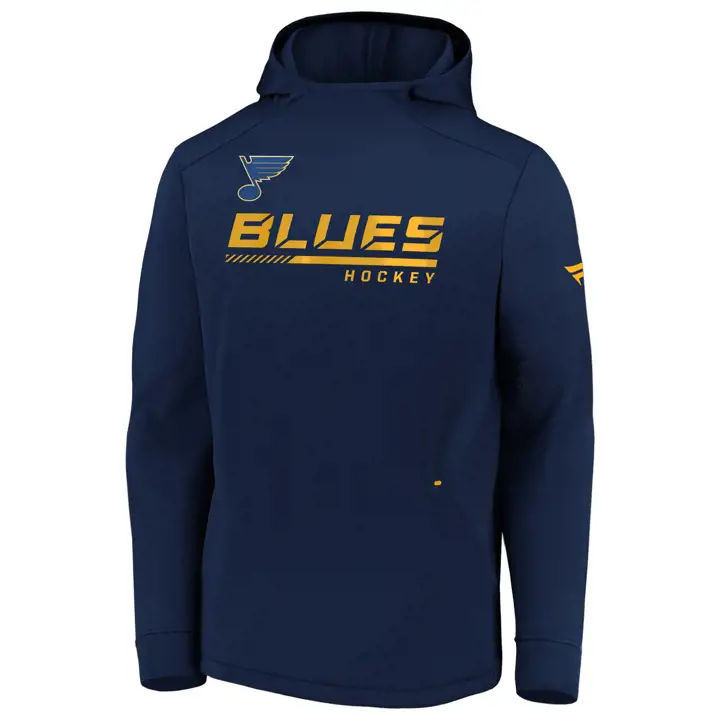 St. Louis Blues LNH Chandail à Capuche de Vestiaire sur Glace Bleu