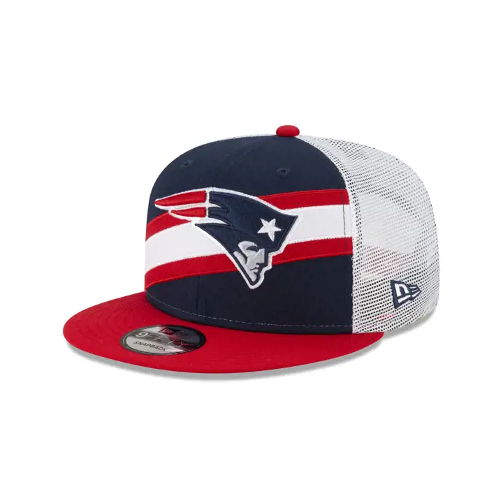 New England Patriots NFL Diagonal Trucker 9FIFTY MARINE/ROUGE/BL