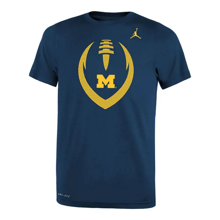 T-shirt icône Michigan Wolverines NCAA Youth 20 marine