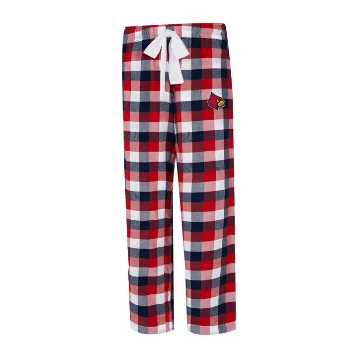 Pantalon de pyjama à carreaux Louisville Cardinals NCAA pour femme 20