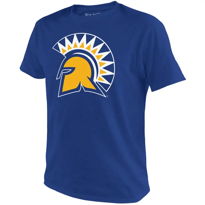 T-shirt bleu avec grand logo San Jose St. Spartans 2F NCAA