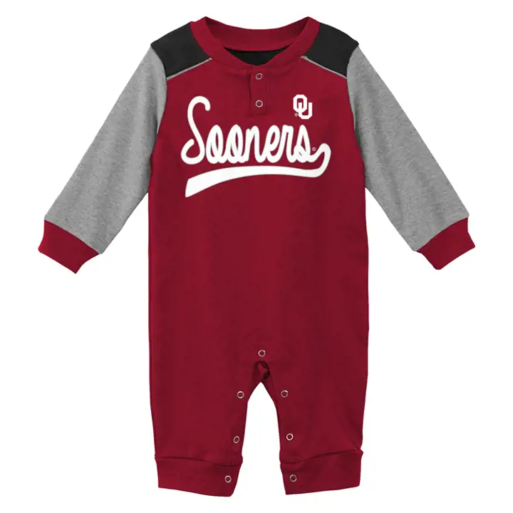 Oklahoma Sooners NCAA Grenouillère bébé Scrimmage ML 20 CRIM