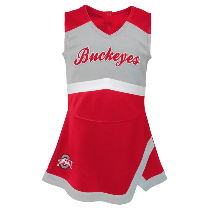Ohio State Buckeyes NCAA Robe de Cheerleader pour Tout-Petite ROUGE