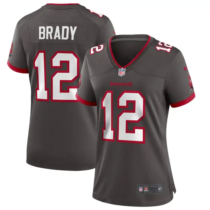 Maillot de match NFL Tampa Bay Buccaneers Femme Tom Brady GRICN