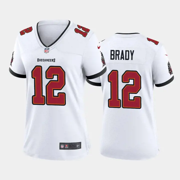 Maillot de match NFL pour femme Tampa Bay Buccaneers Tom Brady BLANC