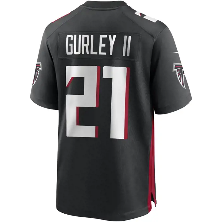 Maillot de match NFL des Atlanta Falcons Todd Gurley noir