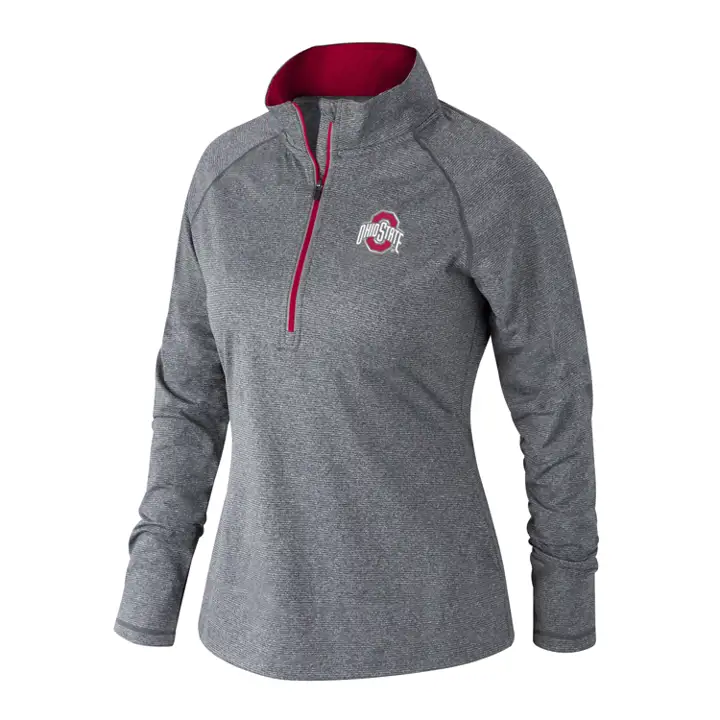 Ohio State Buckeyes NCAA Femme Studio 1/2 Zip 20 GRY