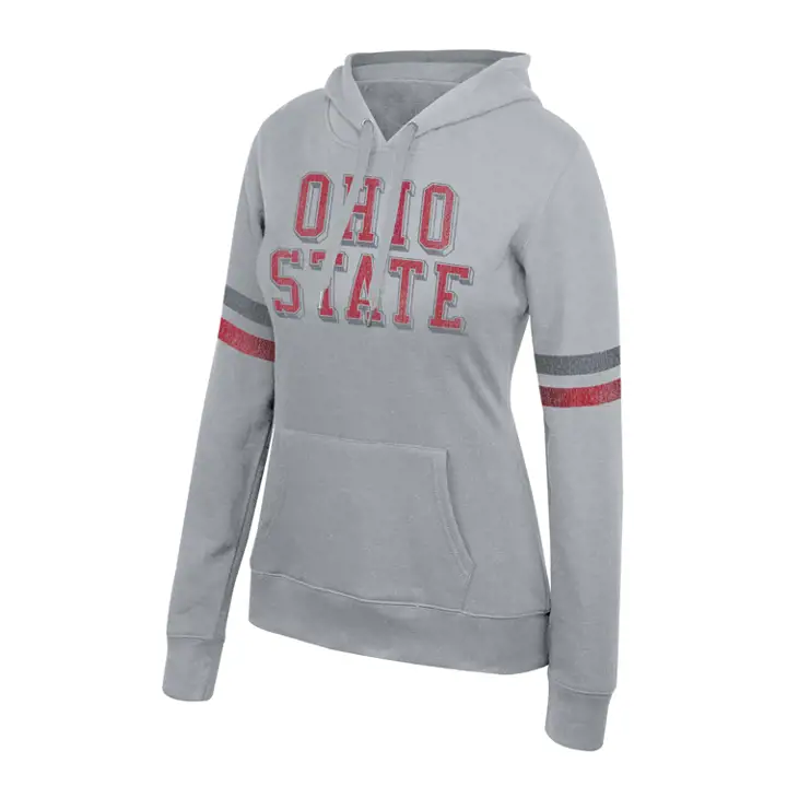 Ohio State Buckeyes NCAA Women's Essential Sleeve Stripe Hoo