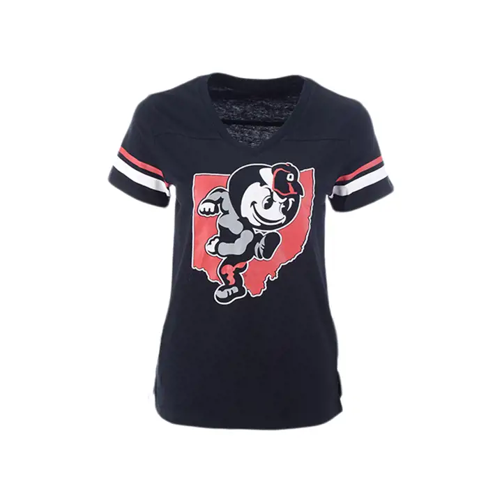 T-shirt Col V Femme Ohio State Buckeyes NCAA Varsity 20 B