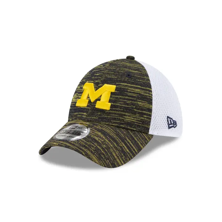 Michigan Wolverines NCAA Flyknit Neo marine/blanc