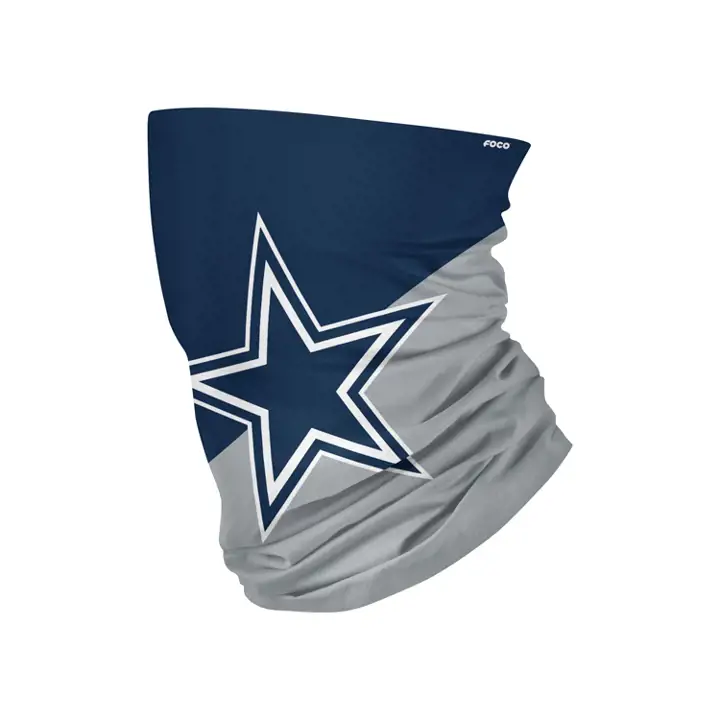 Cache-cou Dallas Cowboys avec grand logo bicolore