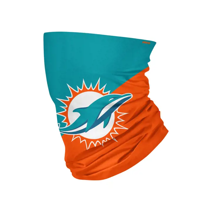 Écharpe tour de cou Colorblock grand logo des Miami Dolphins